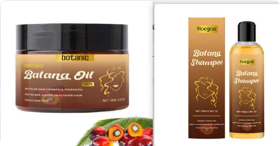 Botanic Batana Oil For Hair Growth set with shampoo and oil 120g each