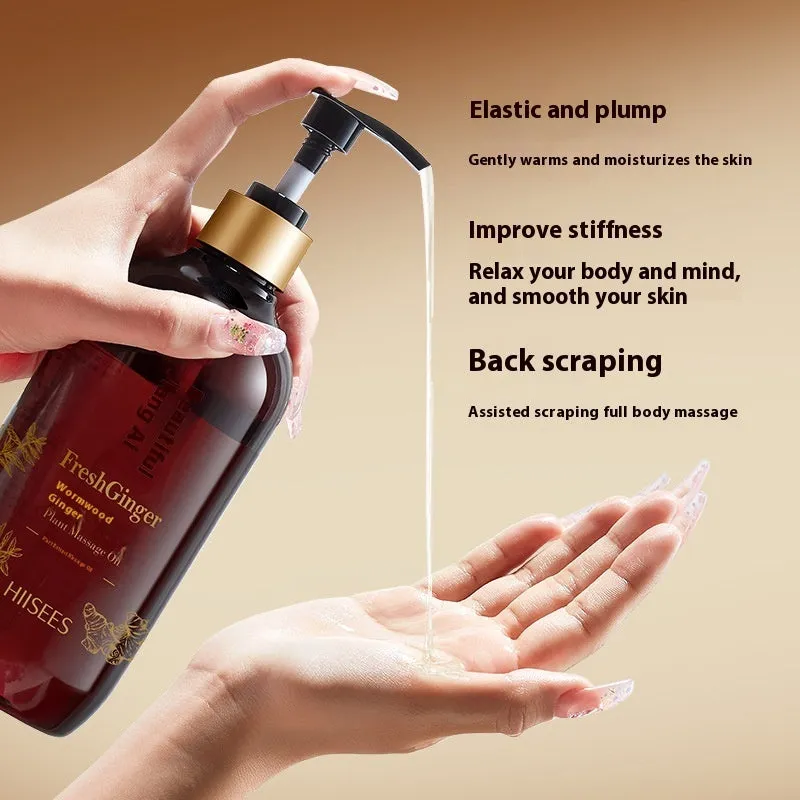 Bottle of massage essential oil 500ml for whole body and meridian scraping use