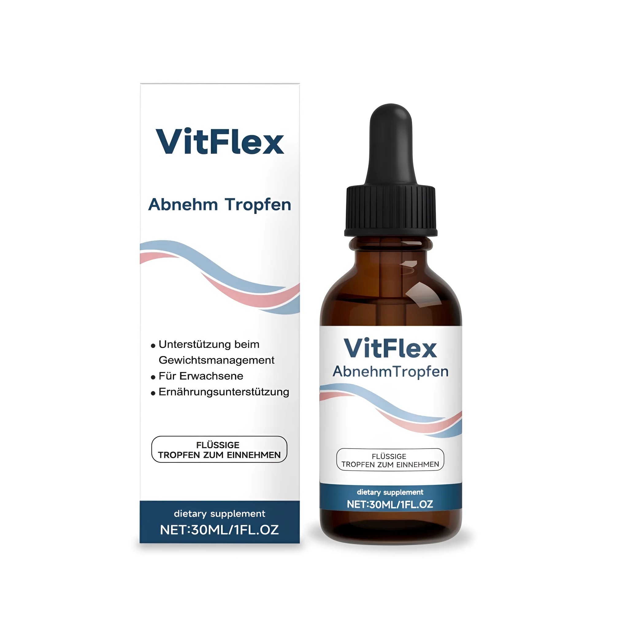 30ml bottle of Metabolism Promoting Drops with green tea, berberine, and L-carnitine extracts
