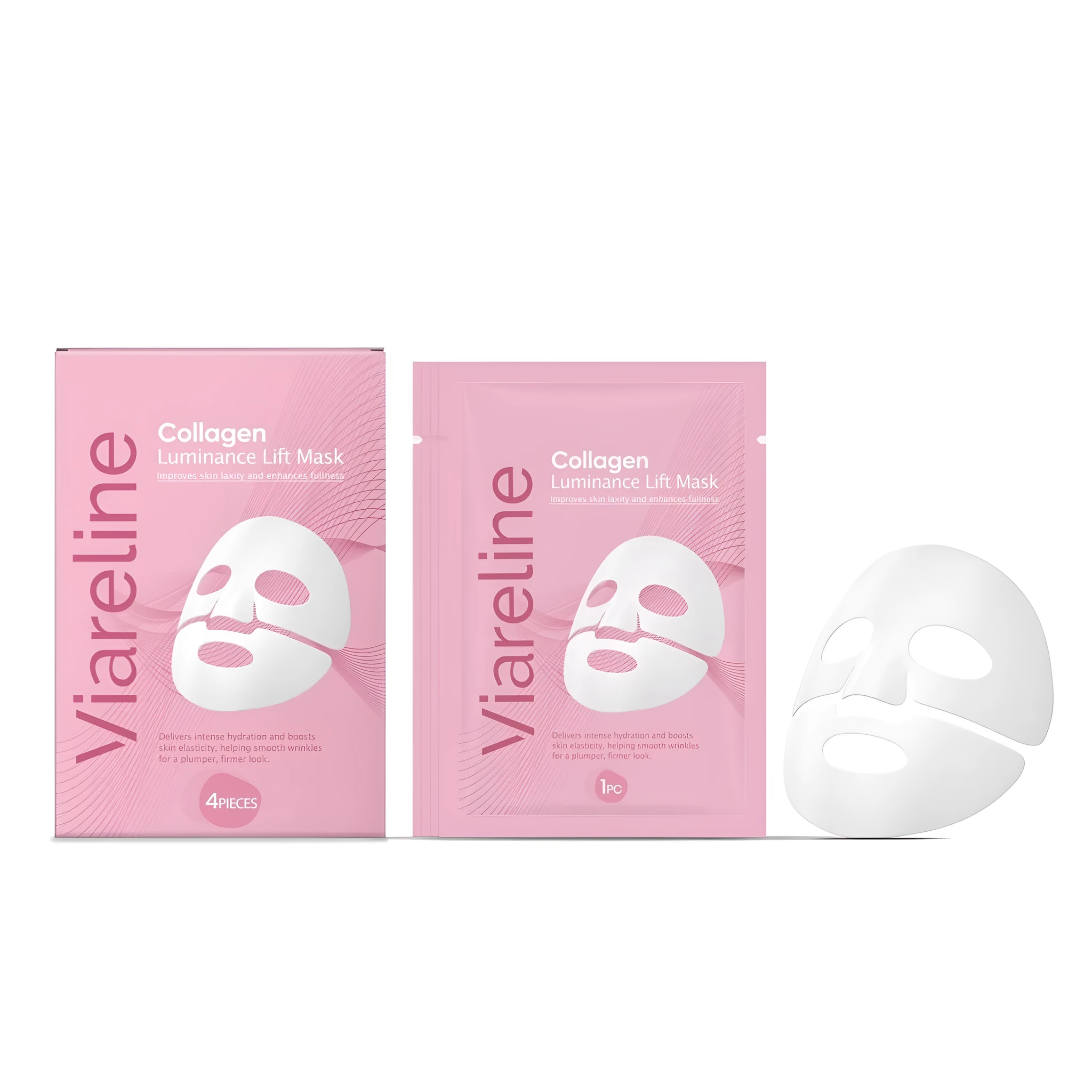 Collagen Luminance Lift Mask sheet mask with collagen and grape seed oil, 4 pieces