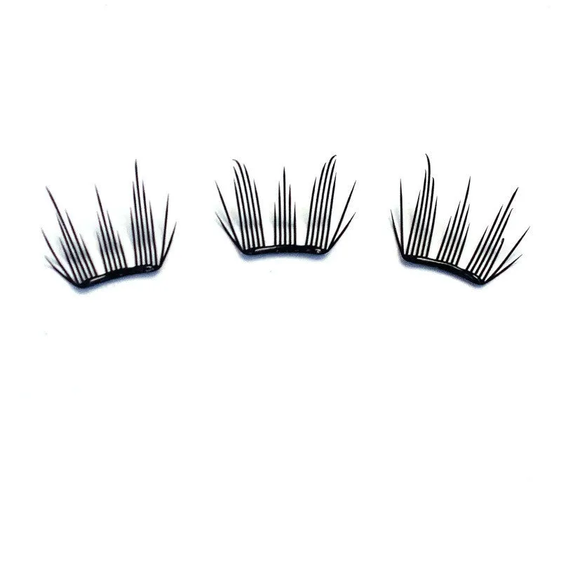 Milin Sweet Cloth glue-free split false eyelashes 12mm artificial fibre set of 6 rows self-adhesive strips
