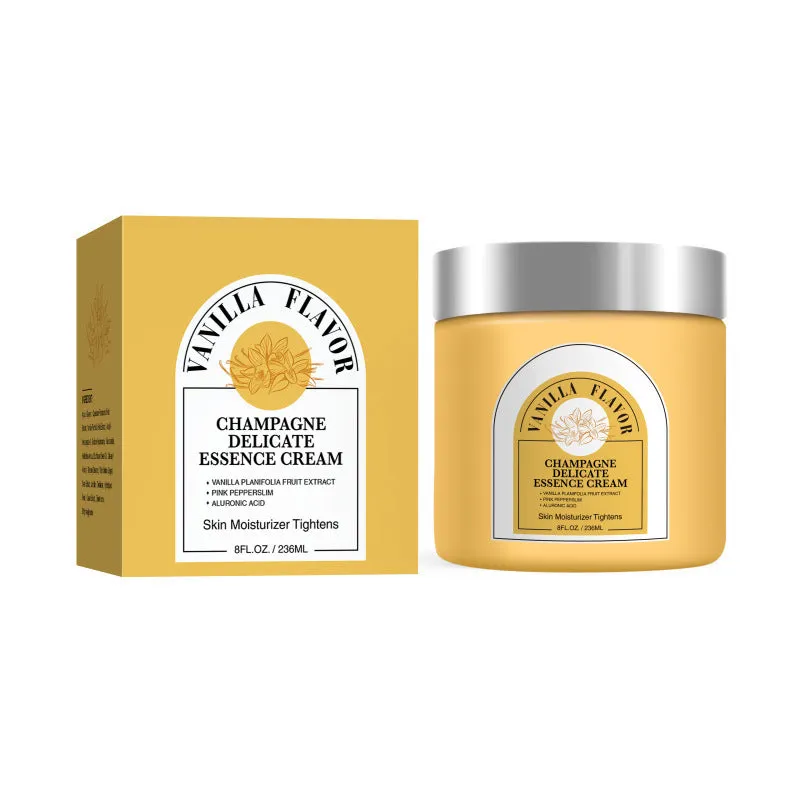 Firming moisturising tightening cream 236ml in a white pot with aloe coconut vanilla fragrance options for universal skin type