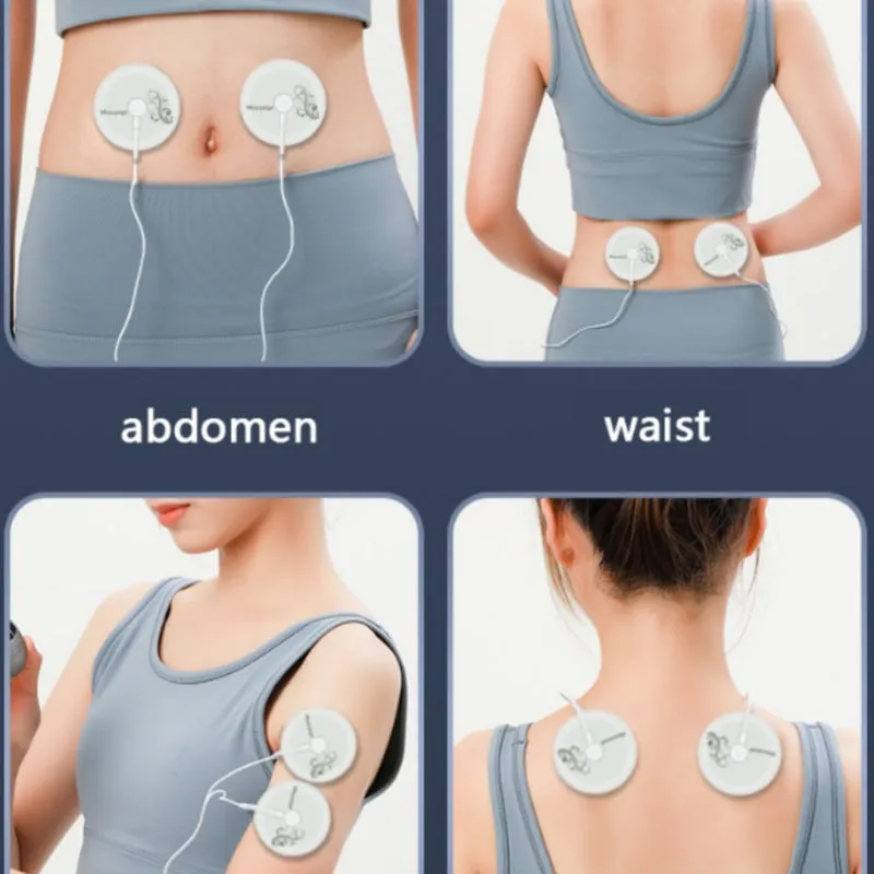 White plastic household pulse meridian physiotherapy apparatus with USB charging and 1 drag 2 specification