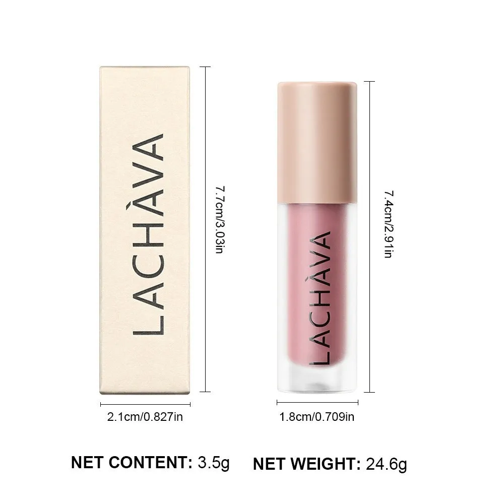 Matte nude lip mud lipstick in 10 waterproof nude colours with non-stick cup formula, 3.5g standard tube