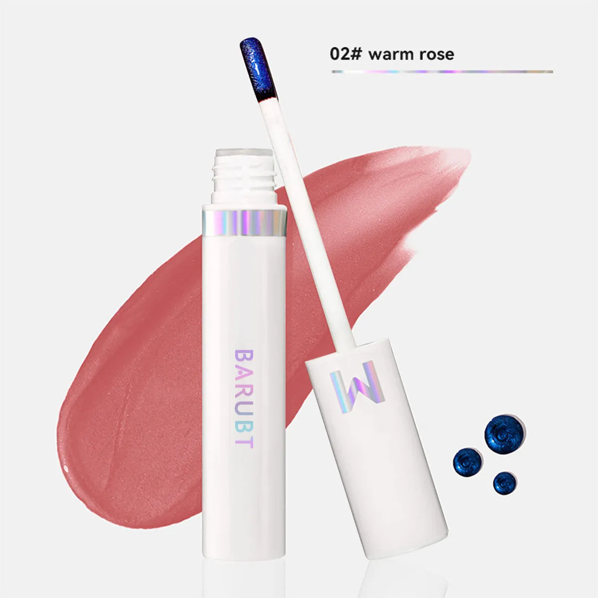 Long lasting waterproof nonstick cup matte lip lacquer in seven shades from light rose to toffee rose