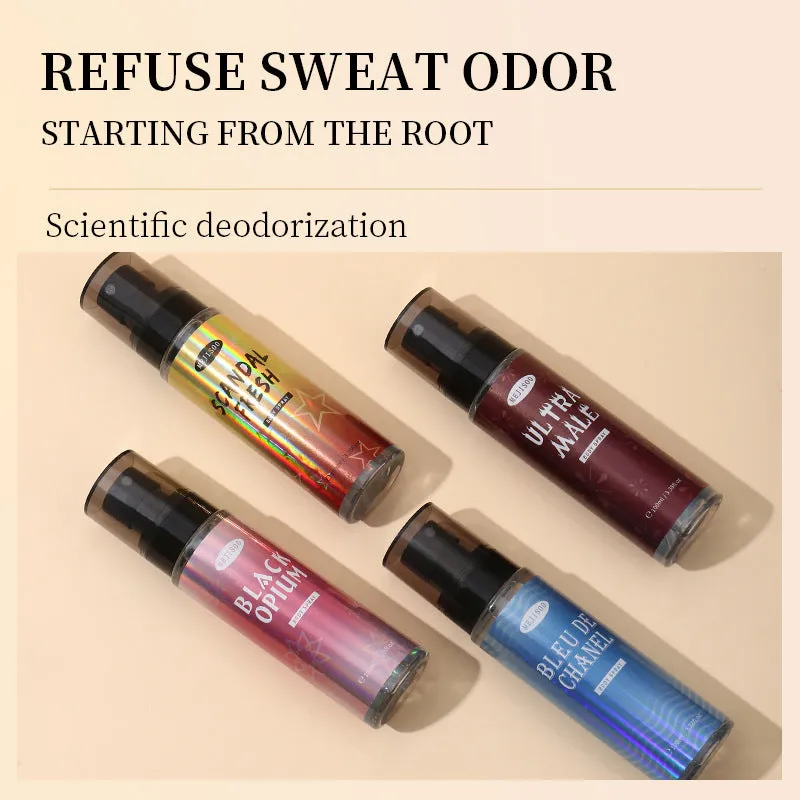 100ML body spray perfume lasting fragrance bottle with four scent options Black Opium Bleu De Chanel Scandal Fresh Ultra Male