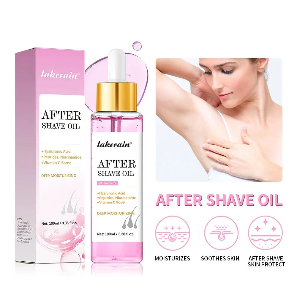 100g pogonotomy treatment oil in three flavours: Apple, Donut, Strawberry for skin moisturising and smoothing