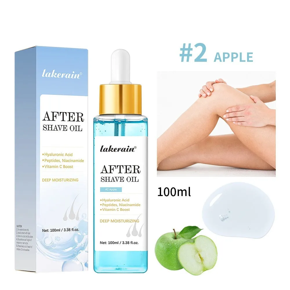 100g pogonotomy treatment oil in three flavours: Apple, Donut, Strawberry for skin moisturising and smoothing