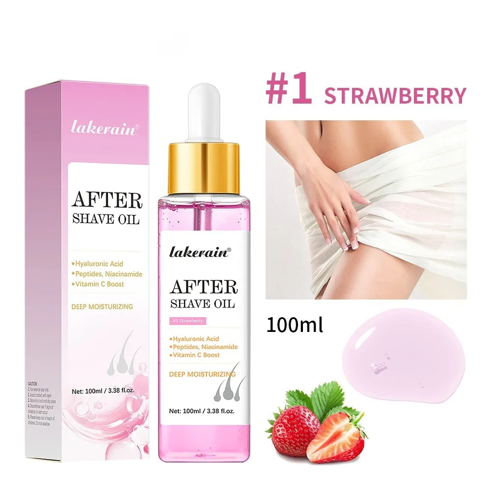 100g pogonotomy treatment oil in three flavours: Apple, Donut, Strawberry for skin moisturising and smoothing