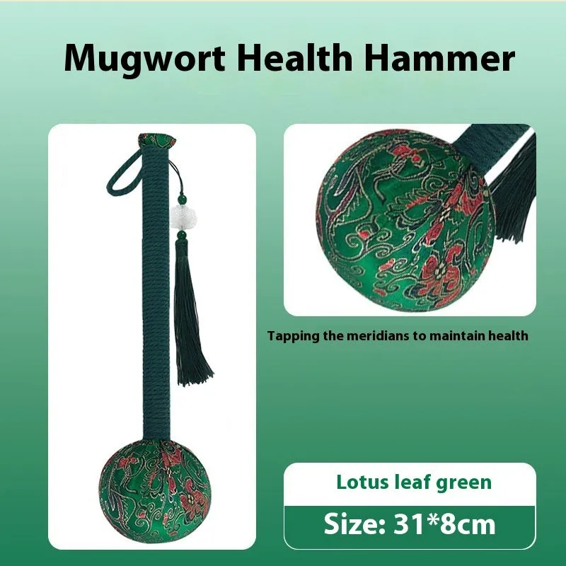 Argy wormwood health massage hammer with canvas cover, available in 26cm or 31cm sizes