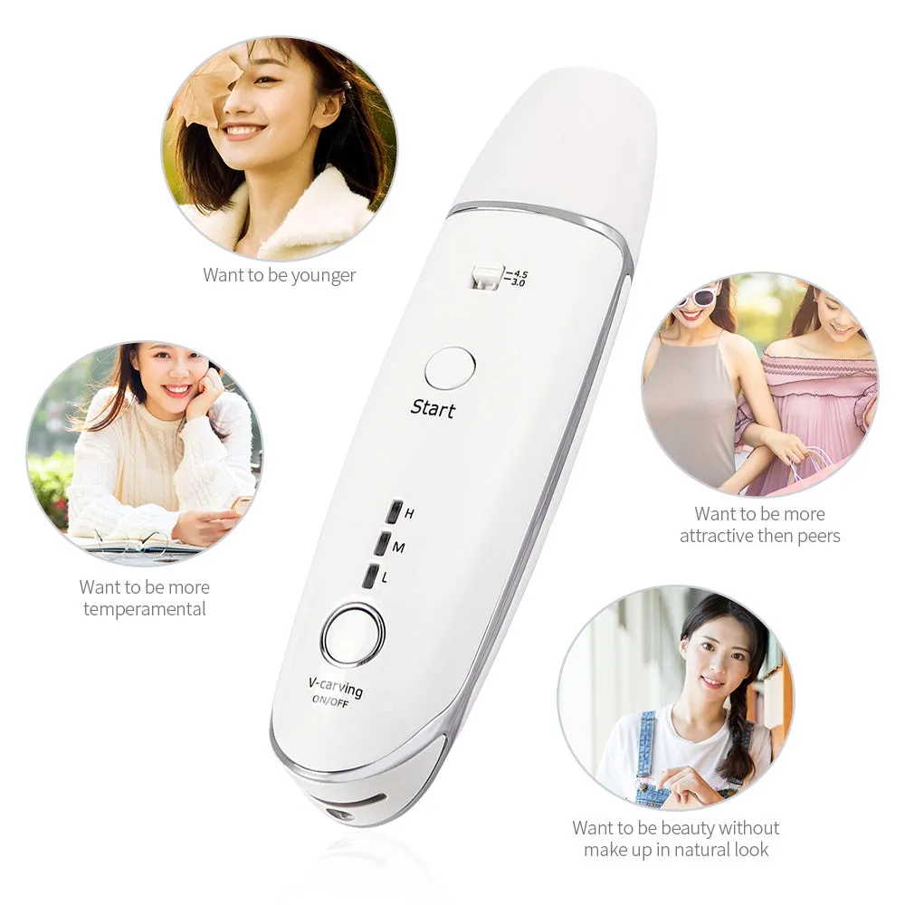 Wrinkle Removal V-Shape Anti-Aging Skin Care Beauty Device in hand for home use