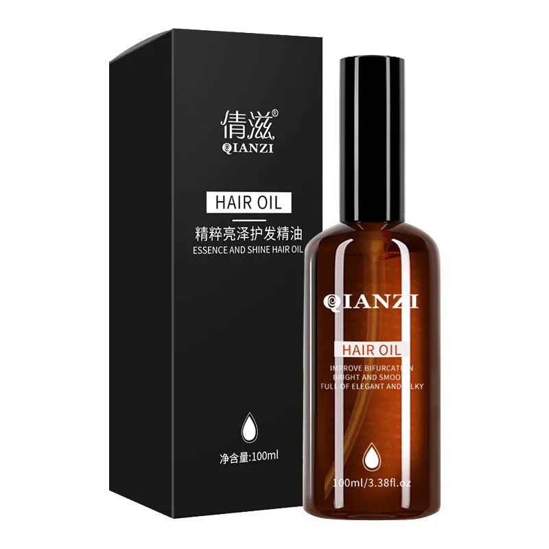 Clinique Essence Brightening Hair Conditioning Oil 100ml bottle with grapeseed, macadamia, argan, and jojoba oils