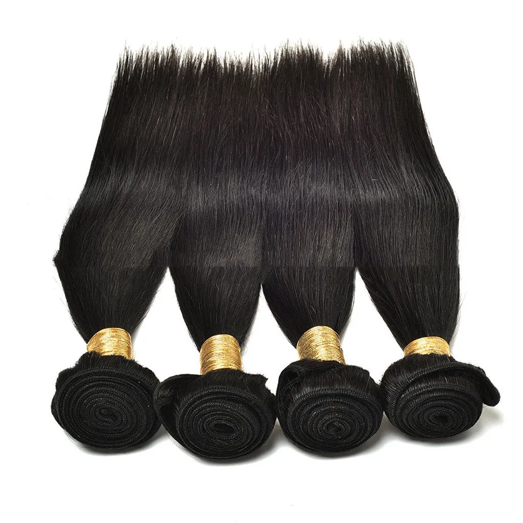 Straight real human hair wig in natural style, available in lengths from 8 to 30 inches for ladies