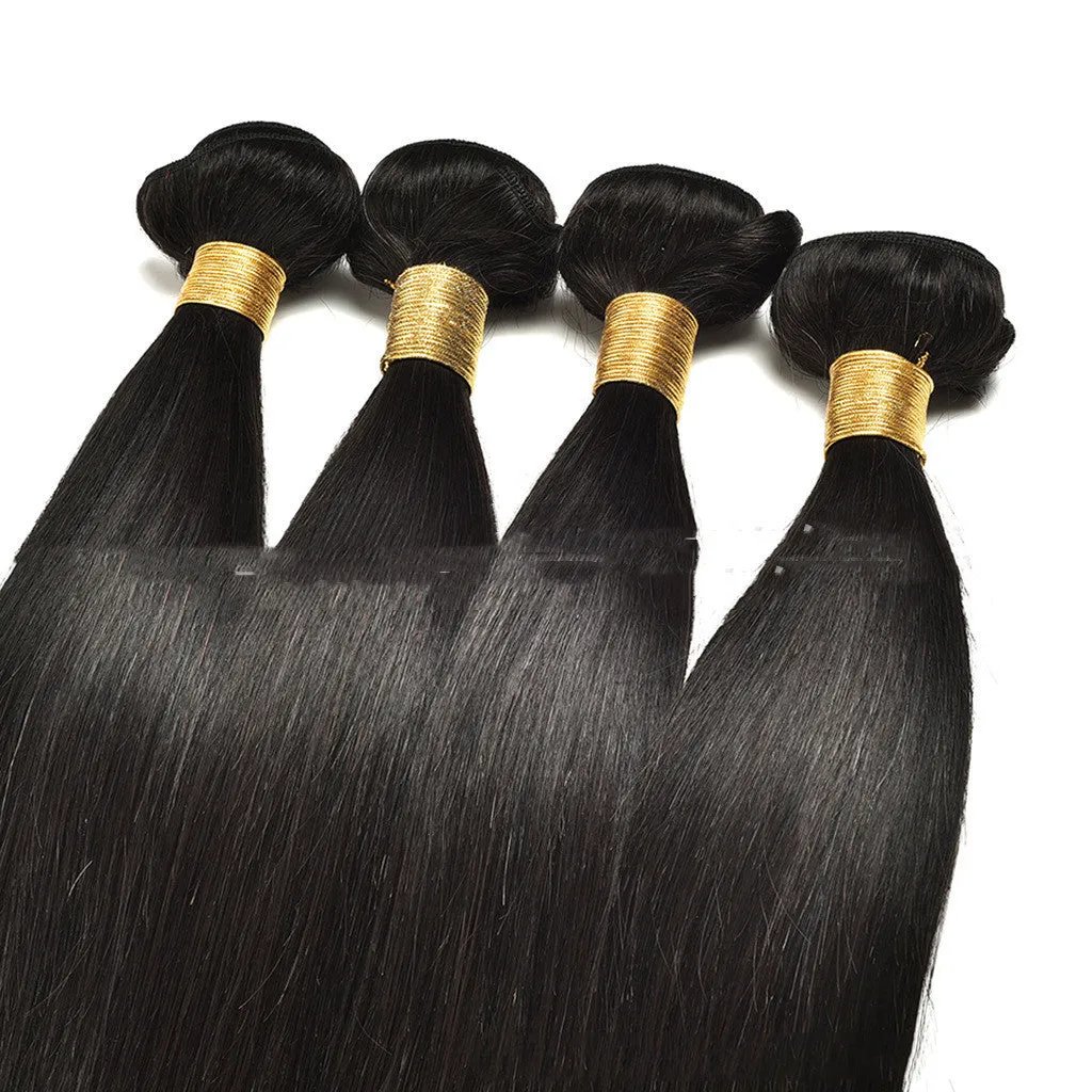 Straight real human hair wig in natural style, available in lengths from 8 to 30 inches for ladies