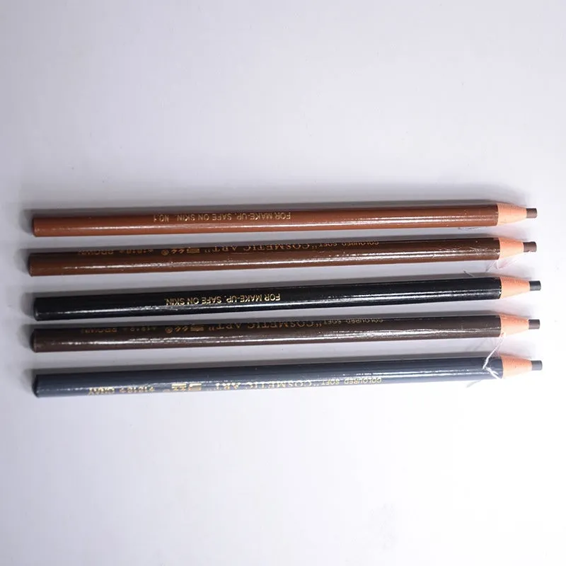 Brown microblading eyebrow pen with waterproof formula, fine tip, and protective cap, 2.8g, three shades available
