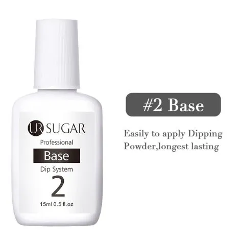 UR Sugar 30ml dipping nail powder bottle in glitter finish with multiple colour options for French manicure