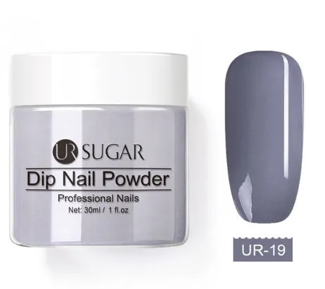 UR Sugar 30ml dipping nail powder bottle in glitter finish with multiple colour options for French manicure