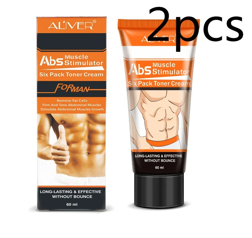 60ml abdominal muscle cream in black packaging with shaping and slimming formula