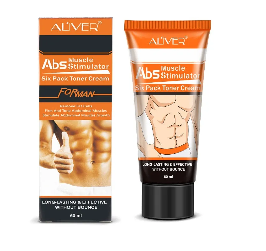 60ml abdominal muscle cream in black packaging with shaping and slimming formula