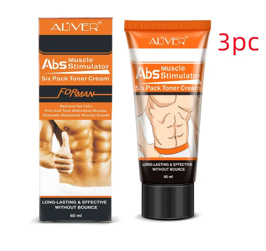 60ml abdominal muscle cream in black packaging with shaping and slimming formula