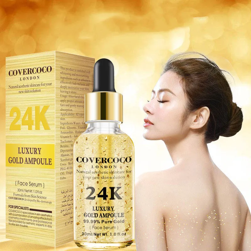 24K Golden Face Moisturizing Cream 30ml yellow jar with lifting and brightening skincare formula
