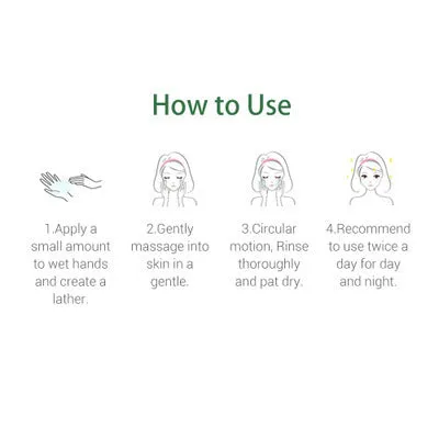 Breylee tea tree cleanser 100ml with salicylic acid in white tube