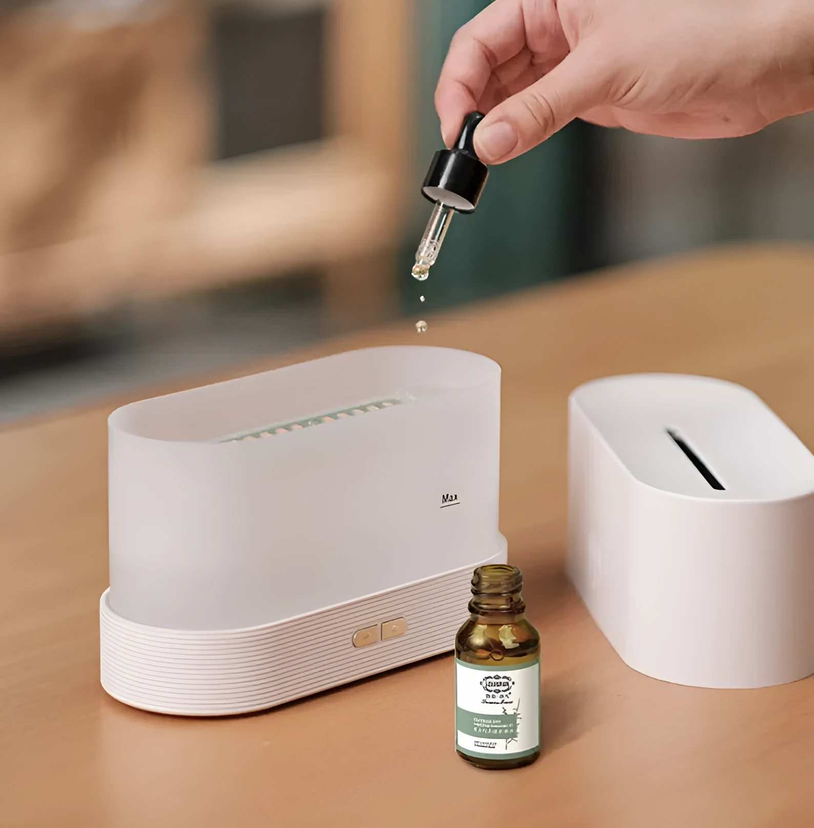 10ml bottle of Cologne Marine Humidifier Essential Oil with dropper, available in Cologne, Jasmine, and Ocean scents