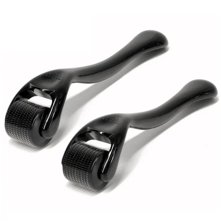 Black 540 roller microneedle with 304 stainless steel needles – 10 sizes from 0.2mm to 3.0mm, PC handle, 16.5 x 4.5 x 4cm