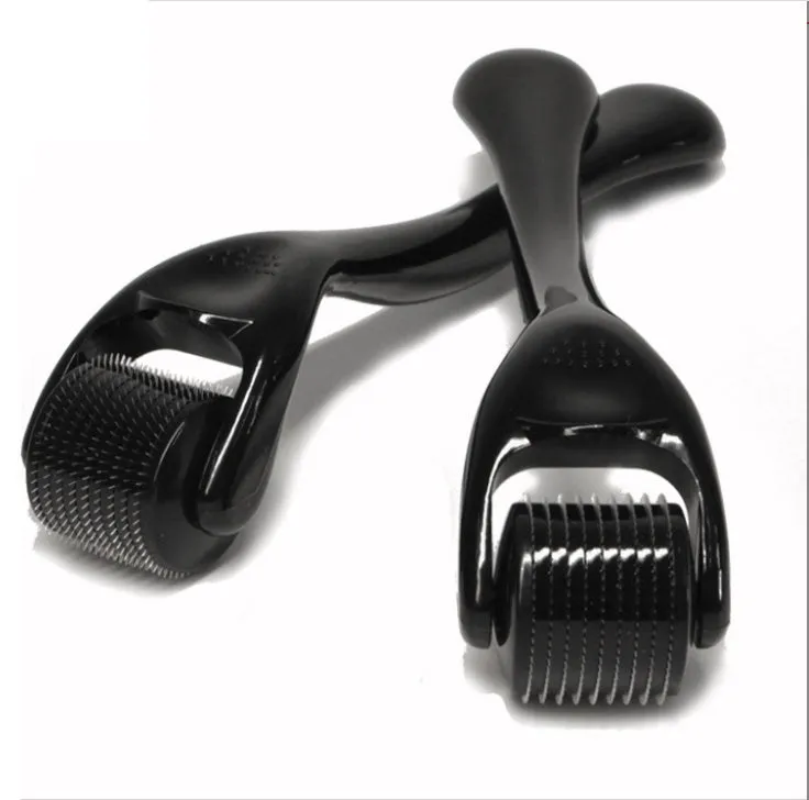 Black 540 roller microneedle with 304 stainless steel needles – 10 sizes from 0.2mm to 3.0mm, PC handle, 16.5 x 4.5 x 4cm