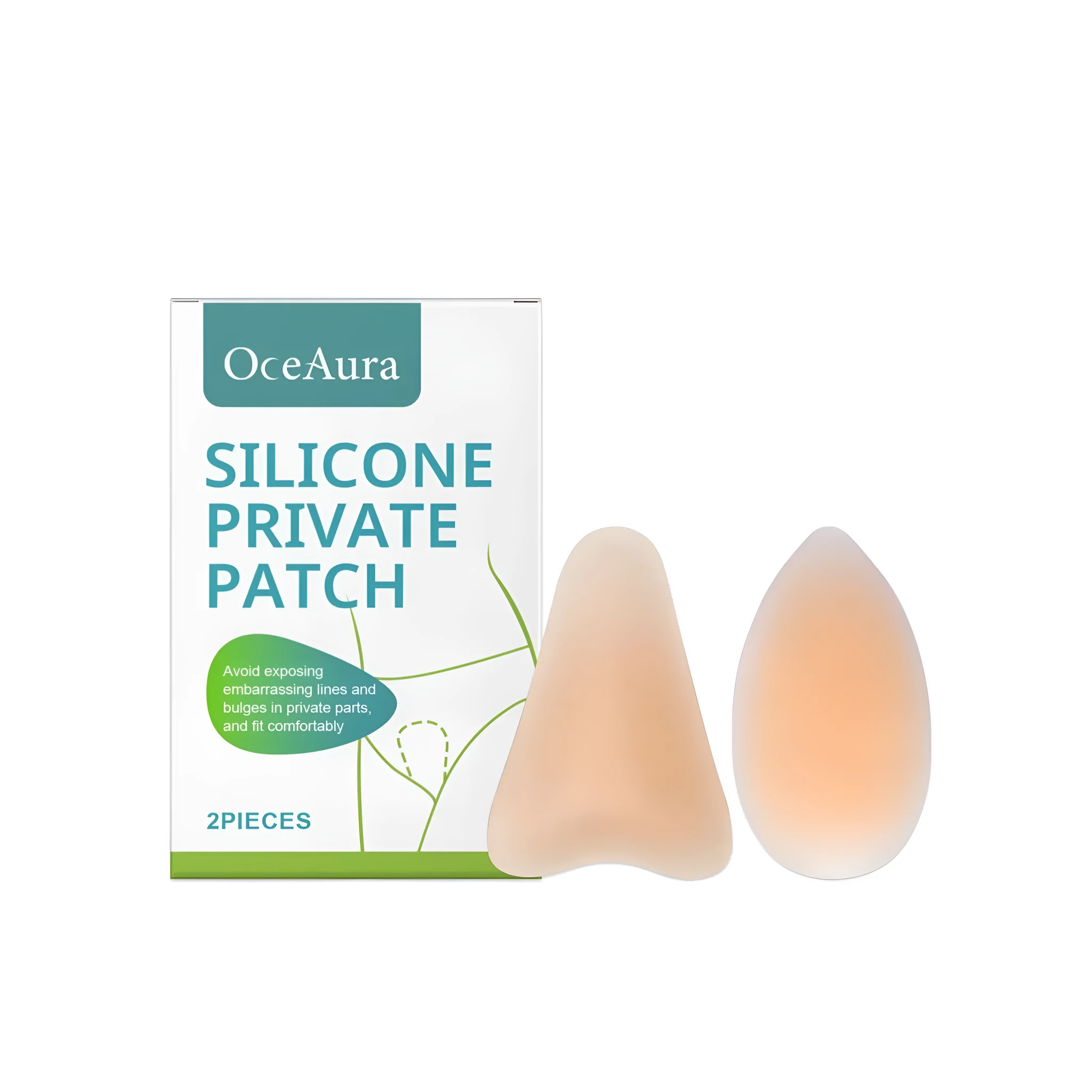 Silicone privacy invisible sticker pack showing droplet and Y-shaped designs for device protection