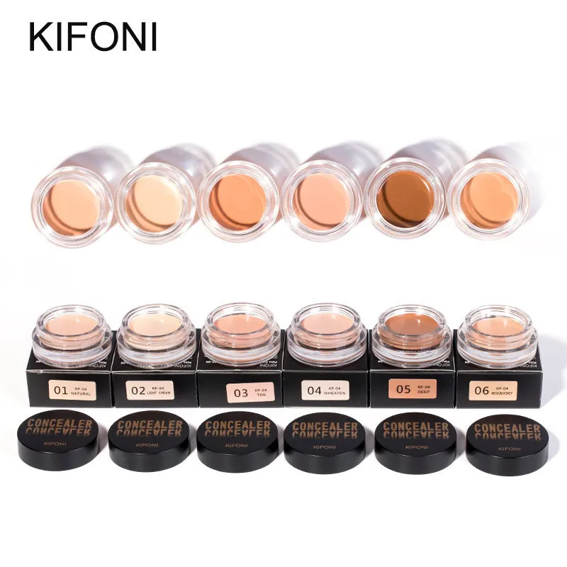KIFONI Natural Long Lasting Concealer in six shades from 01natural to 06medium honey for eyes and acne coverage