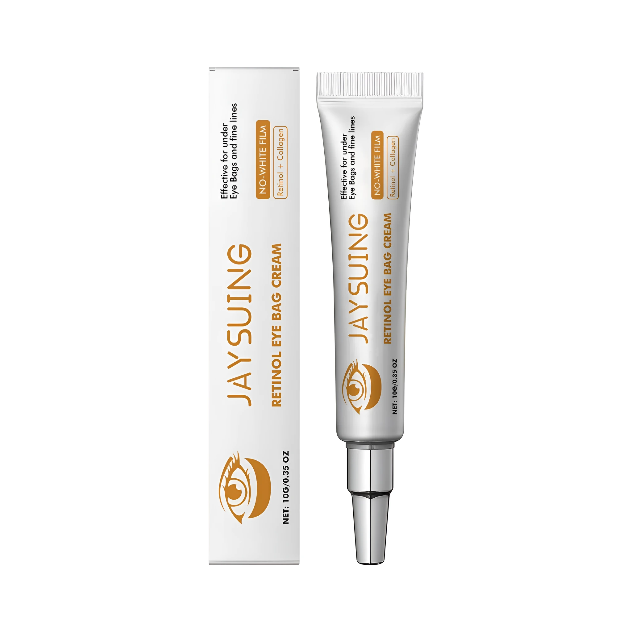 10g tube of Retinol Anti-Ageing Eye Cream with Hyaluronic Acid and Collagen.