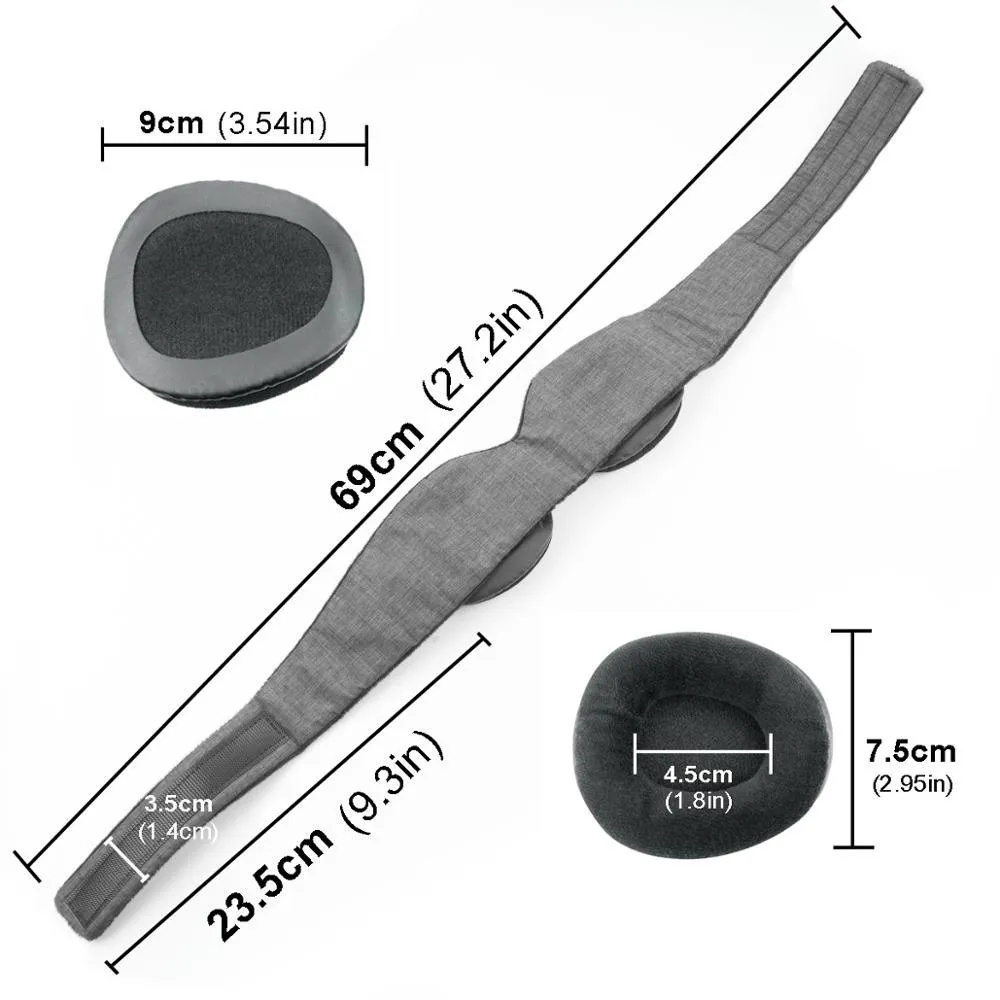 Adjustable 3D sponge eye mask visor in dark gray with contoured design