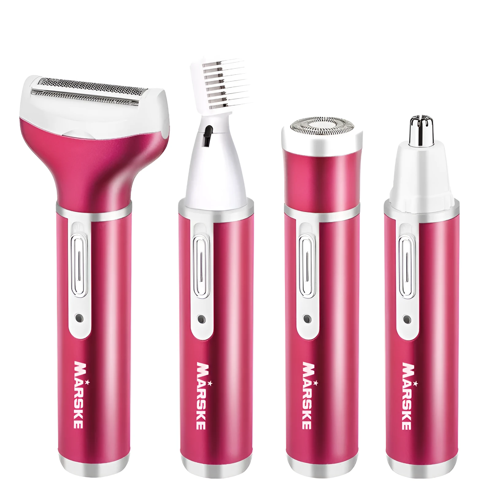 Rechargeable electric epilator in gold with ABS body and shaving head for whole body hair removal