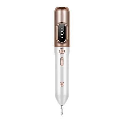 Blue light acne beauty instrument removal pen set with cooling gel and needles on a table