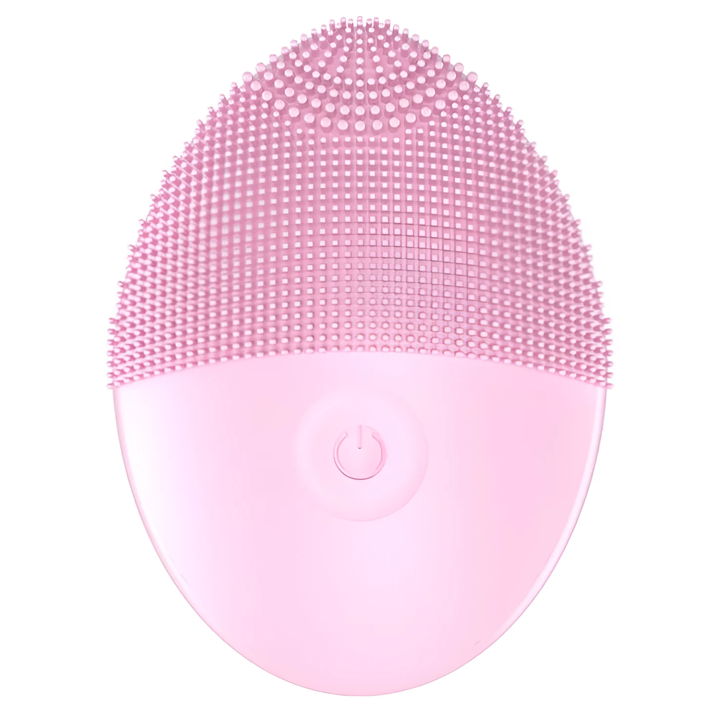 Silicone electric facial cleanser in blue with 5 gears ultrasonic rotation 20g waterproof