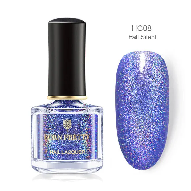 Born PRETTY laser glitter nail polish 6ml in black bottle with gel texture label