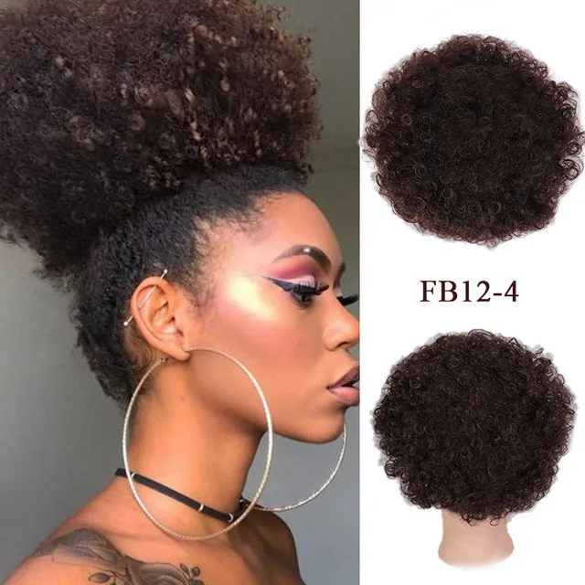 High temperature wire wig ponytail explosion hair in medium long natural style for ladies