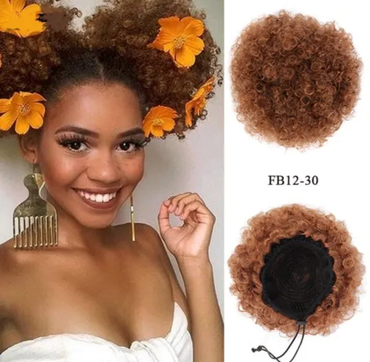 High temperature wire wig ponytail explosion hair in medium long natural style for ladies