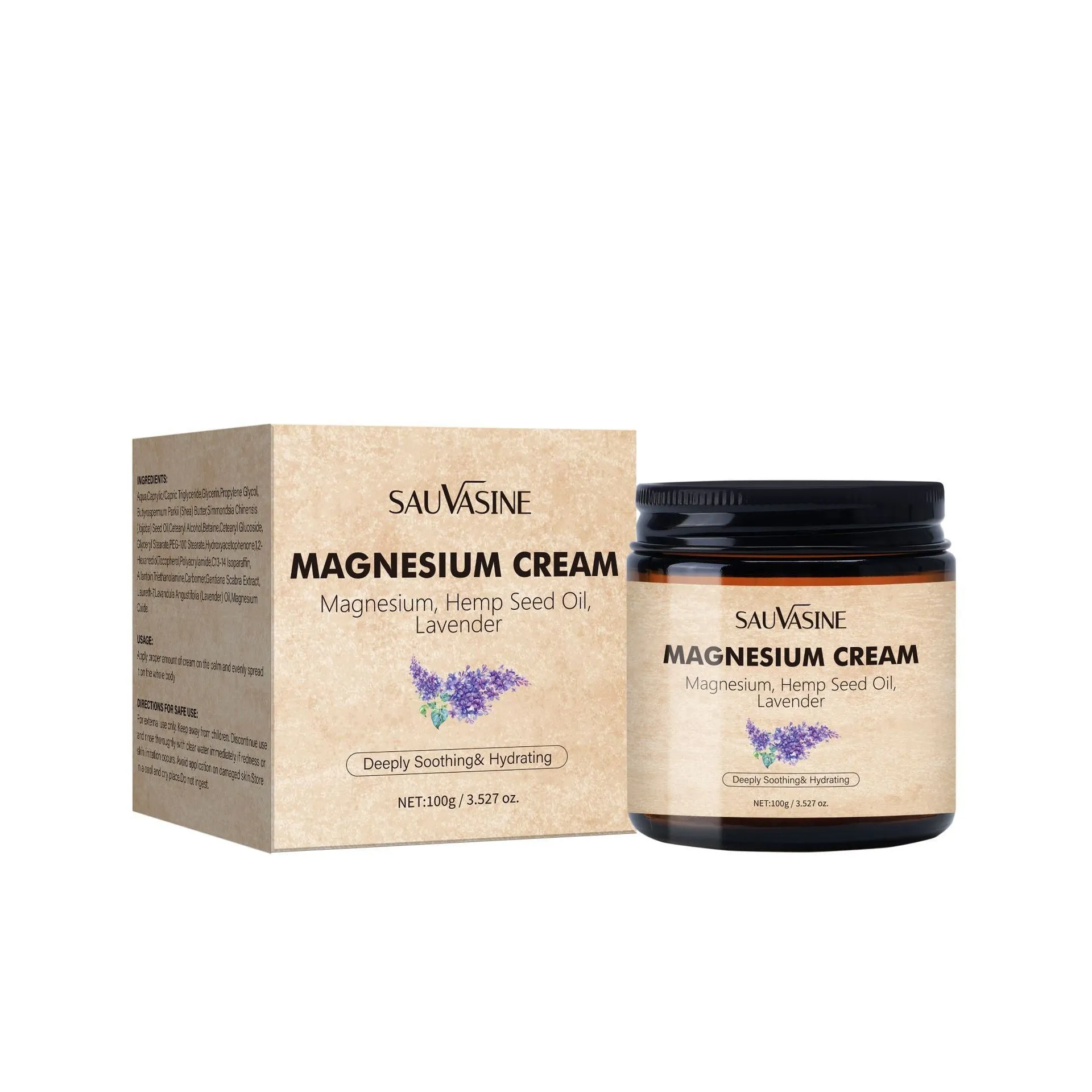 100g night face and body moisturising cream in container for all skin types