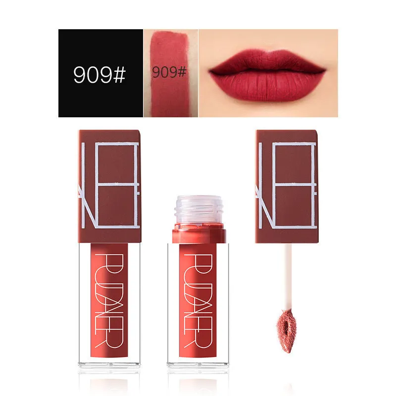 Velvet liquid lipstick matte nude non-stick cup tube 2.1x8.3cm five colour options