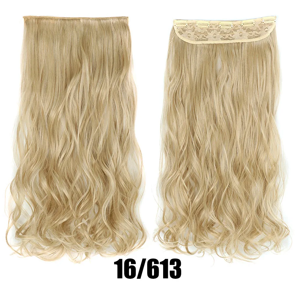 Women's big wavy long curly hair extensions, naturally fluffy with no trace, high temperature wire, picture colour