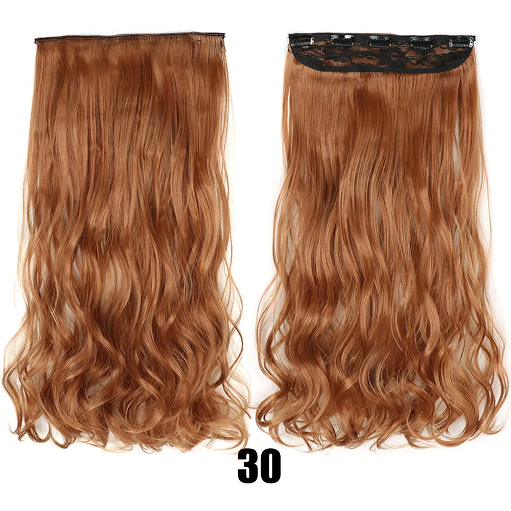 Women's big wavy long curly hair extensions, naturally fluffy with no trace, high temperature wire, picture colour