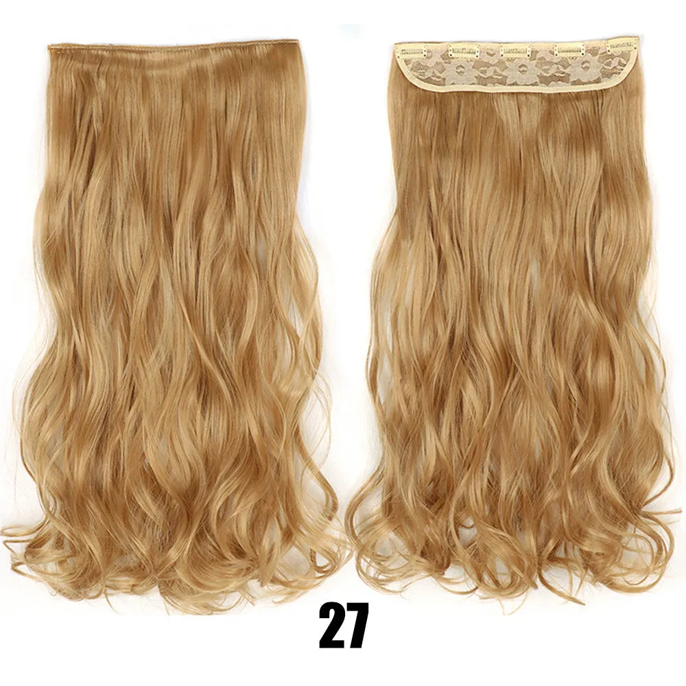 Women's big wavy long curly hair extensions, naturally fluffy with no trace, high temperature wire, picture colour