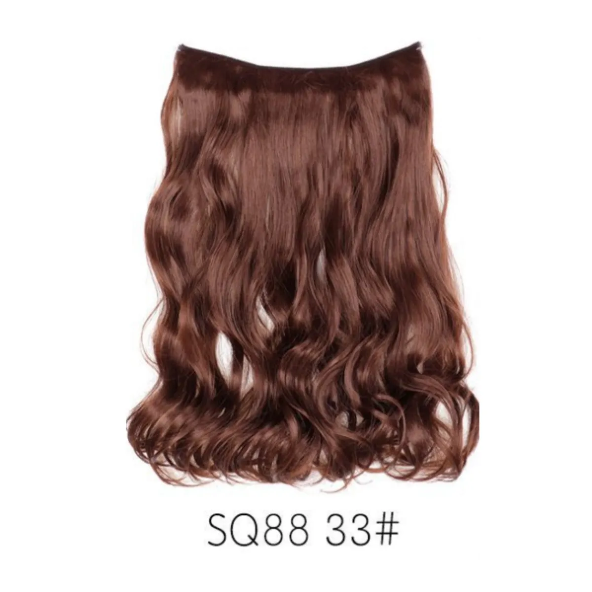 Women's big wavy long curly hair extensions, naturally fluffy with no trace, high temperature wire, picture colour