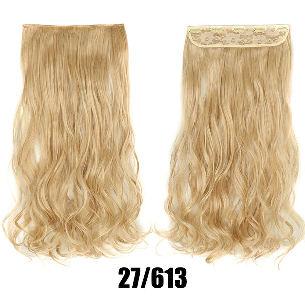 Women's big wavy long curly hair extensions, naturally fluffy with no trace, high temperature wire, picture colour