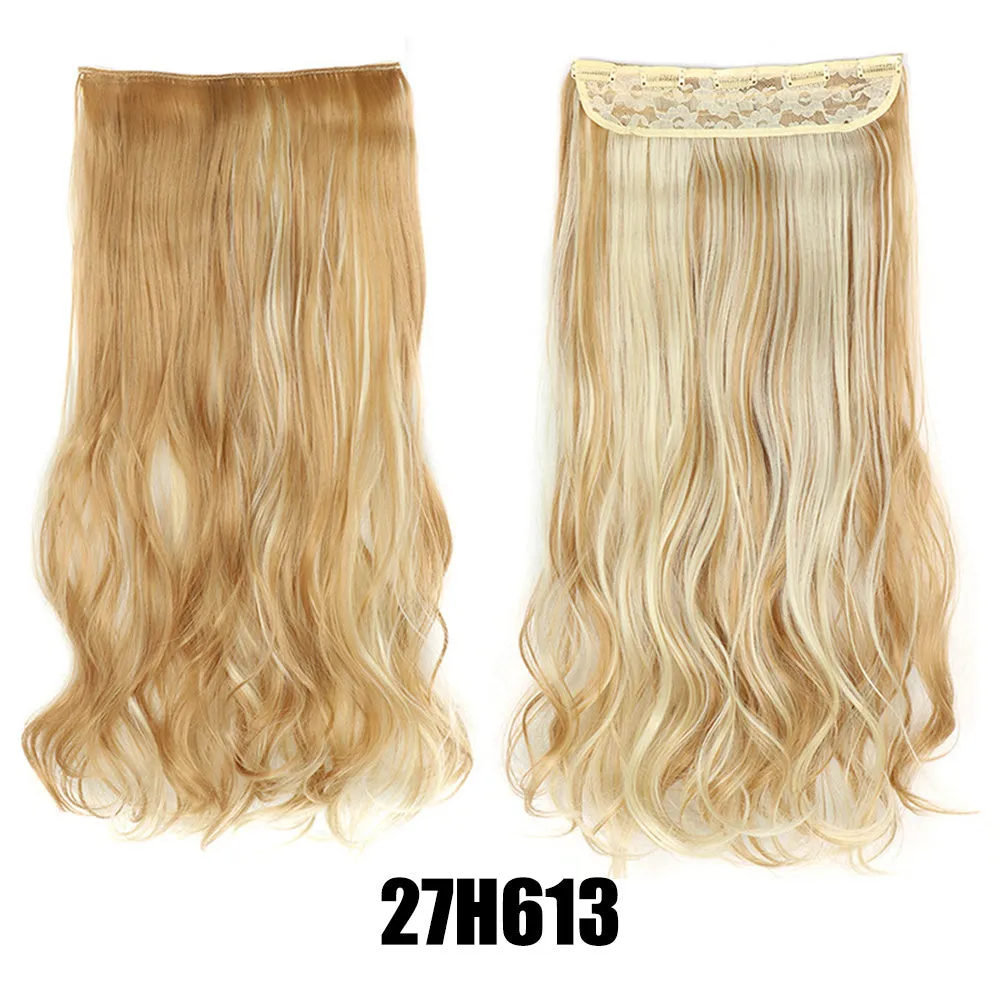 Women's big wavy long curly hair extensions, naturally fluffy with no trace, high temperature wire, picture colour