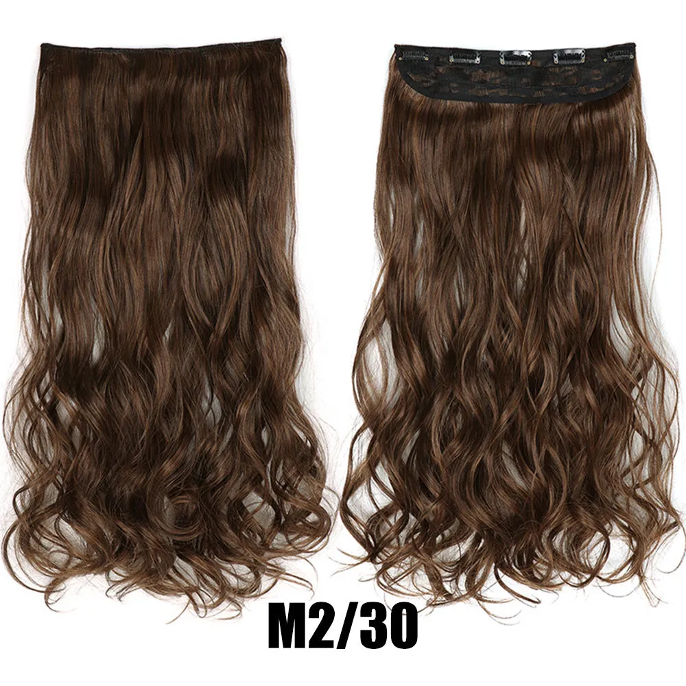 Women's big wavy long curly hair extensions, naturally fluffy with no trace, high temperature wire, picture colour