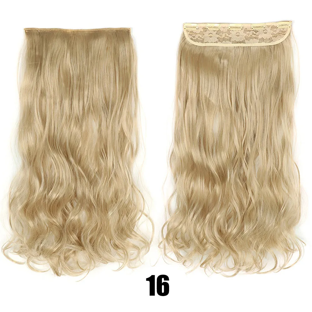 Women's big wavy long curly hair extensions, naturally fluffy with no trace, high temperature wire, picture colour