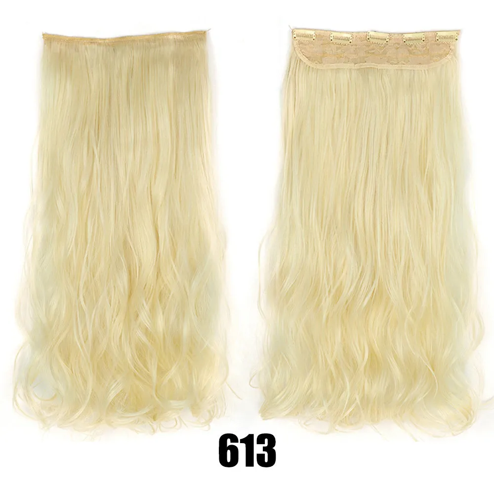Women's big wavy long curly hair extensions, naturally fluffy with no trace, high temperature wire, picture colour